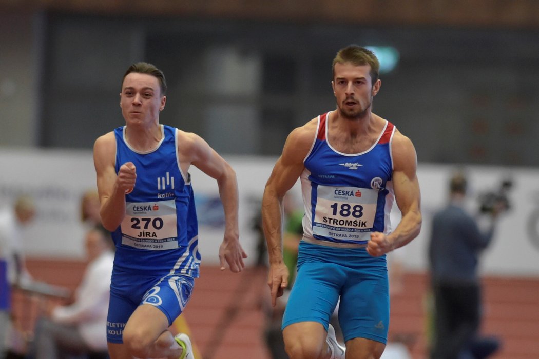 Sprinter Zdeněk Stromšík nenašel na halovém mistrovství České republiky přemožitele ve sprintu na 60 metrů