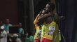 Lelisa Desisa slaví svůj triumf v maratonu