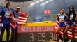 Američané ovládli na mistrovství světa v Kataru premiérovou smíšenou štafetu na 4x400 metrů ve světovém rekordu