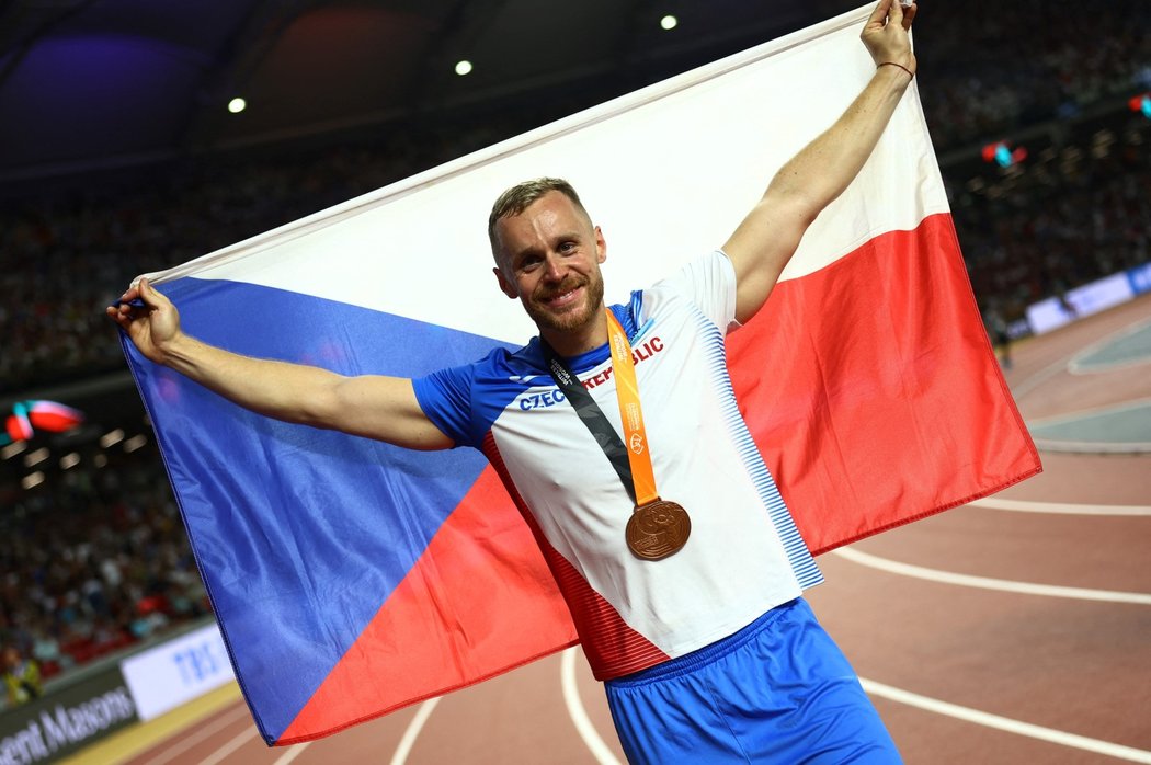 Jakub Vadlejch získal na mistrovství světa v Budapešti bronzovou medaili