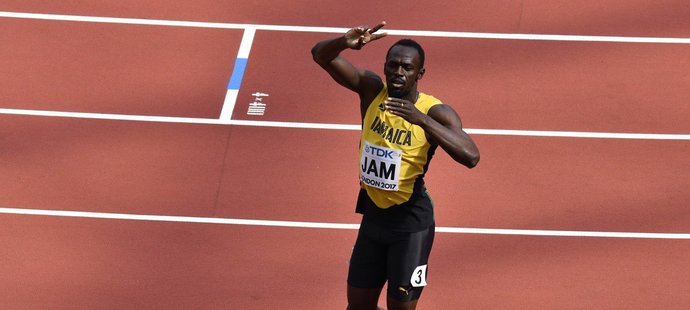 Usain Bolt si užívá svůj poslední den na vrcholné akci