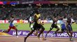 Usain Bolt v rozběhu doháněl ztrátu a do čela se dočkal až v samotném závěru