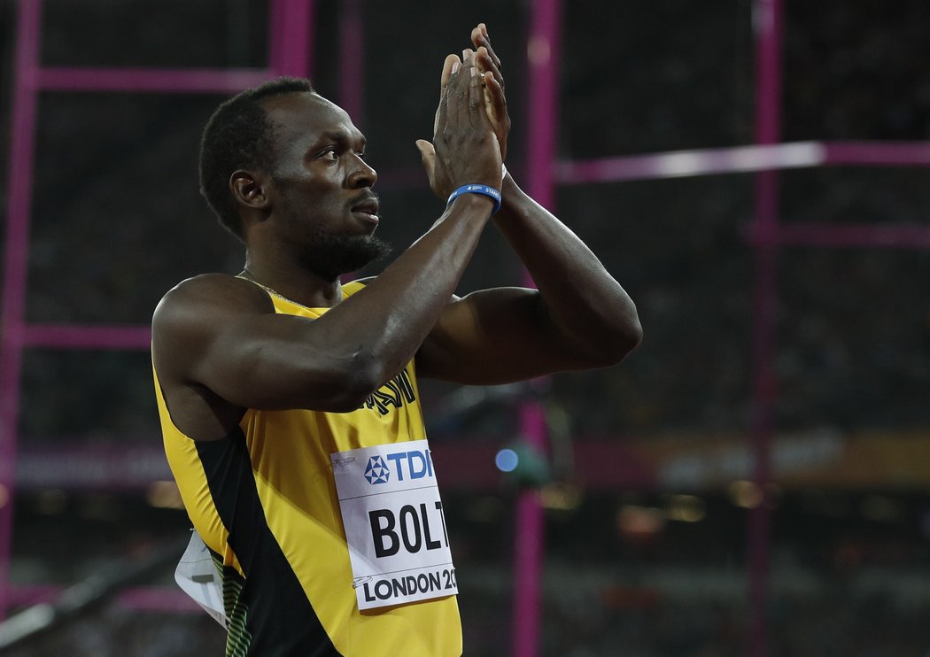 Usain Bolt děkuje londýnským fanouškům za podporu