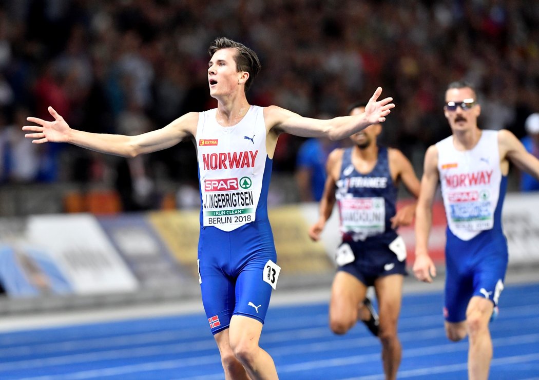 Norský talent Jakob Ingebrigtsen si běží pro zlato na mistrovství Evropy v Berlíně 