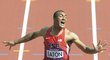 Ashton Eaton finišuje na hladké stovce při olympijském desetiboji v Londýně