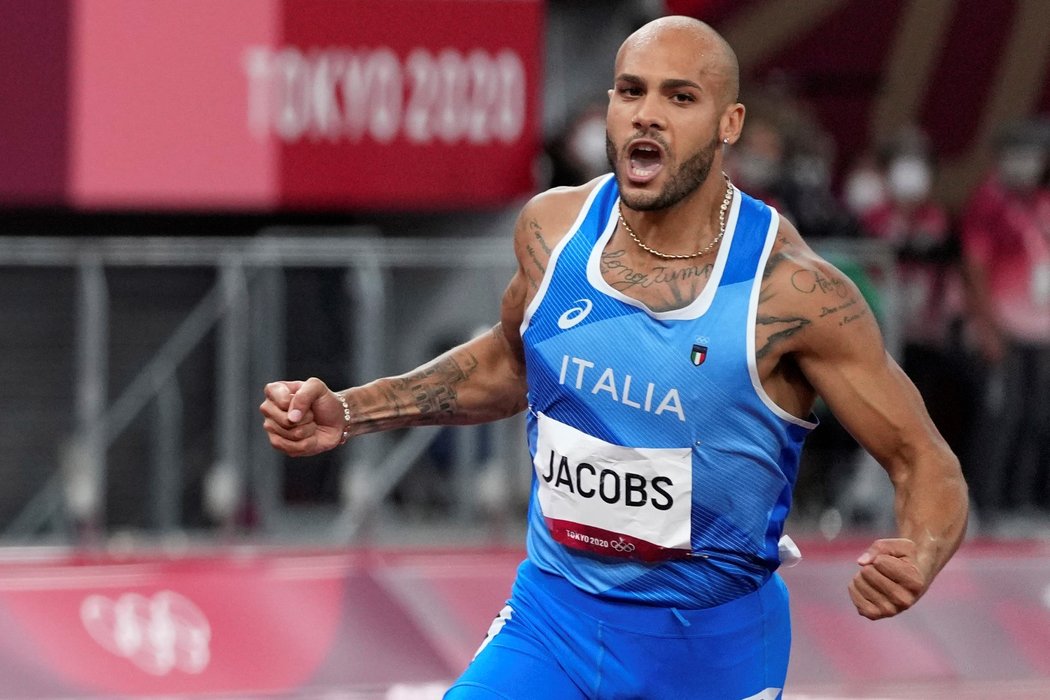 Ital Marcell Lamont Jacobs je novým olympijským šampionem v běhu na 100 metrů