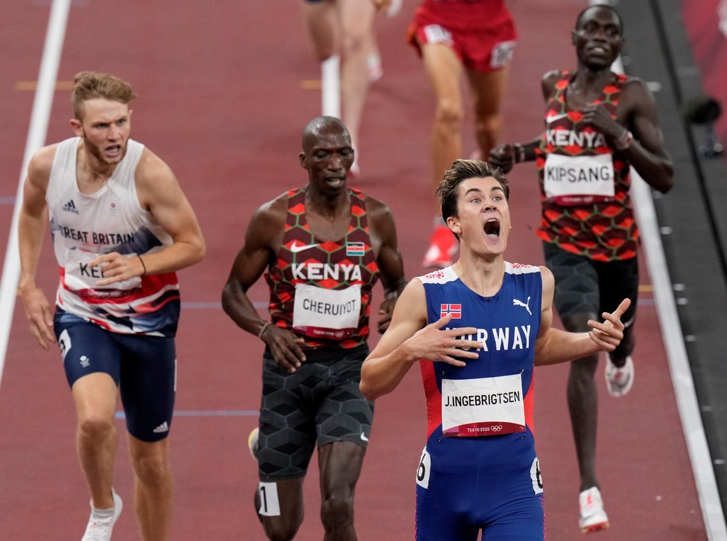 Jakob Ingebrigtsen ovládl v Tokiu závod na 1500 metrů