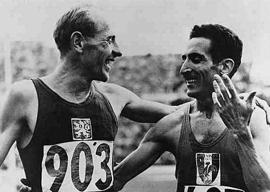 Emil Zátopek a Alain Mimoun