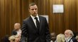 Oscar Pistorius přichází do soudní síně, kde by si měl vyslechnout rozsudek za zabití své přítelkyně