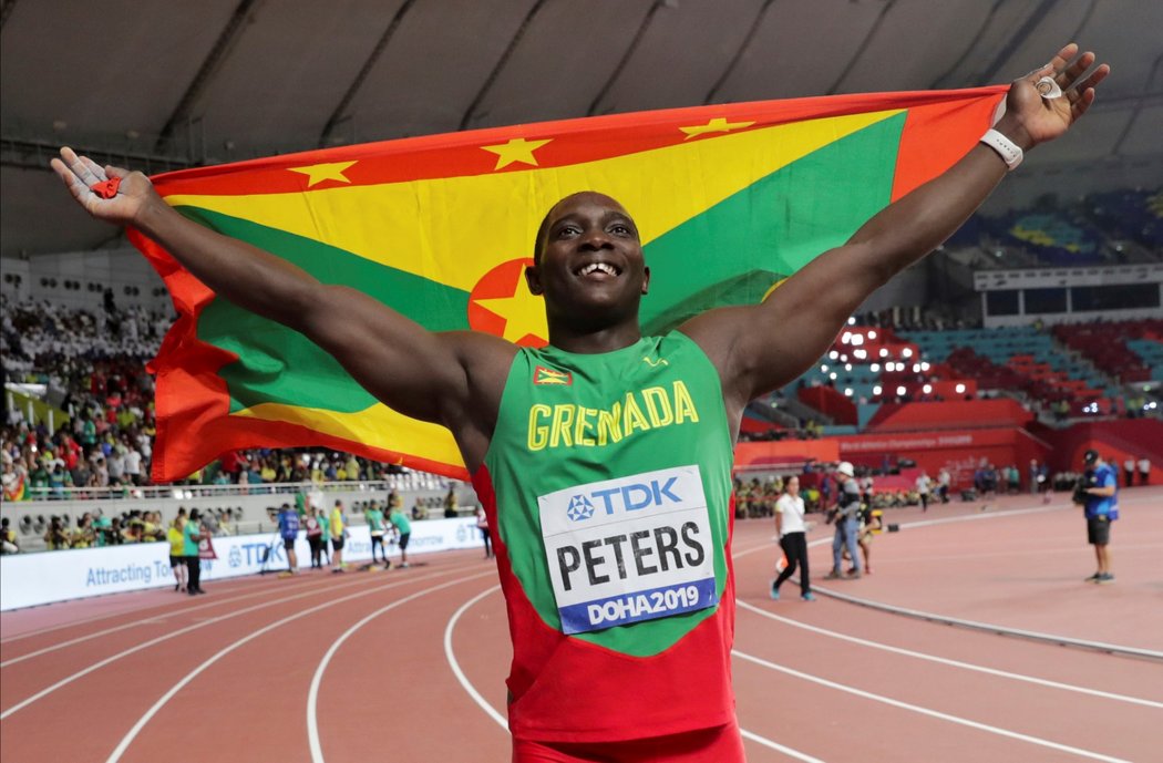Oštěpař Anderson Peters z Grenady vybojoval na MS v atletice zlatou medaili