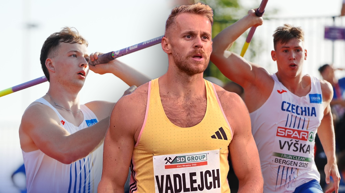 Český oštěp ožívá. Vadlejch zpět ve formě, mladší generace útočí na limity pro Evropu Český oštěp ožívá. Vadlejch zpět ve formě, mladší generace útočí na limity pro Evropu
