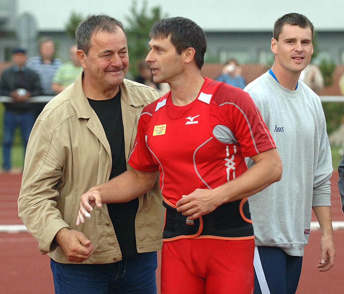 Jaroslav Brabec se svým svěřencem Janem Železným při jeho rozlučce s kariérou