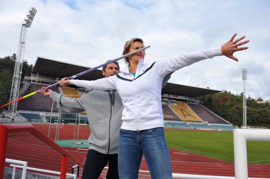 Barbora Špotáková a Jan Železný