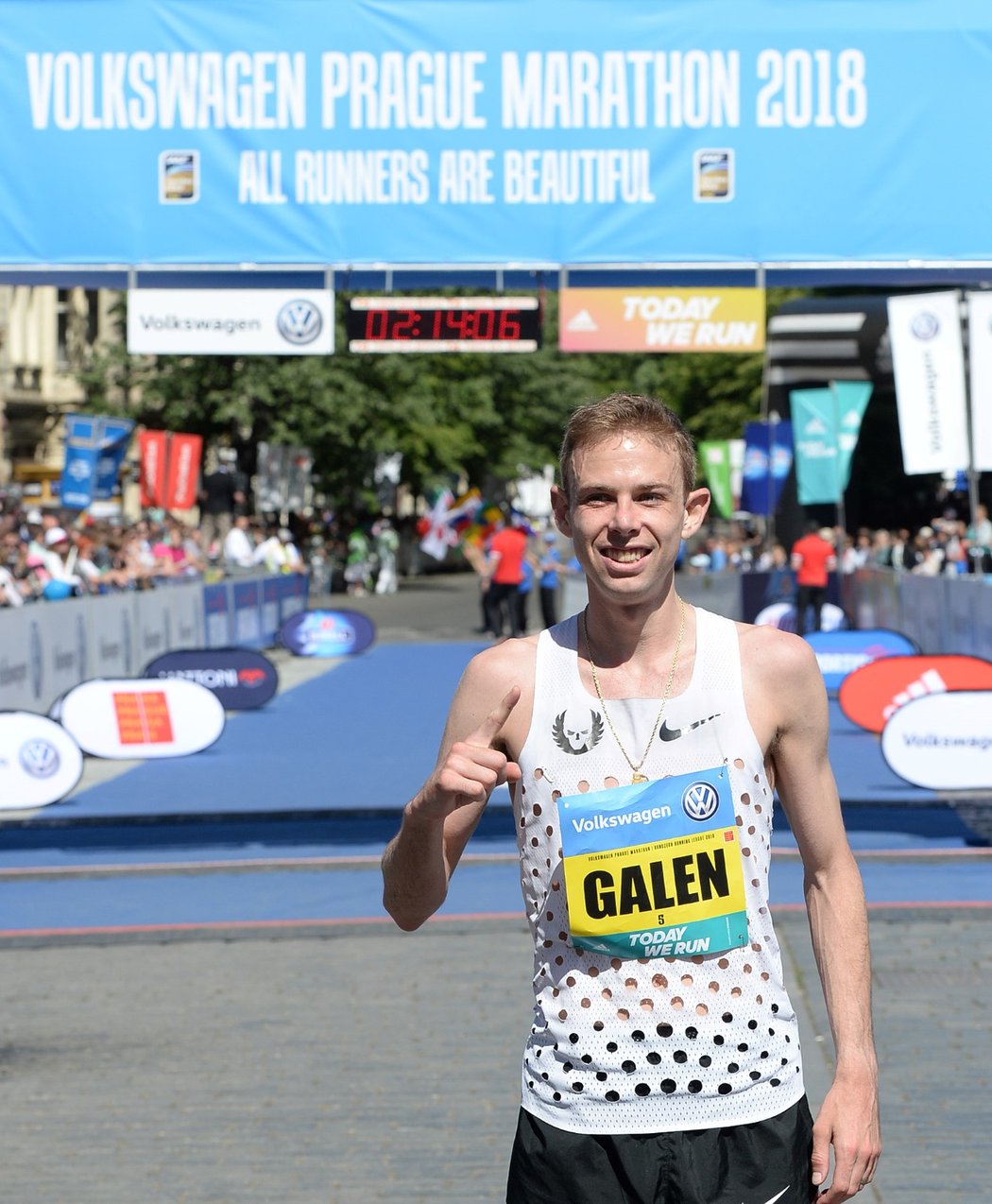 První Američan, který vyhrál Pražský maraton, Galen Rupp