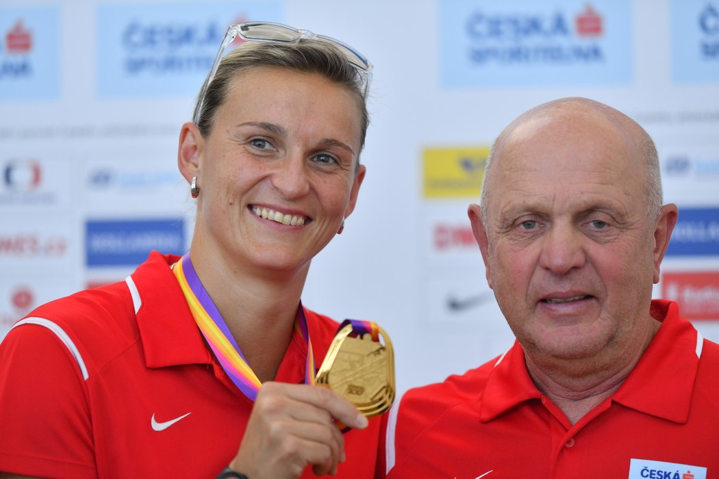 Česká oštěpařka Barbora Špotáková se pochlubila zlatou medailí z MS v atletice