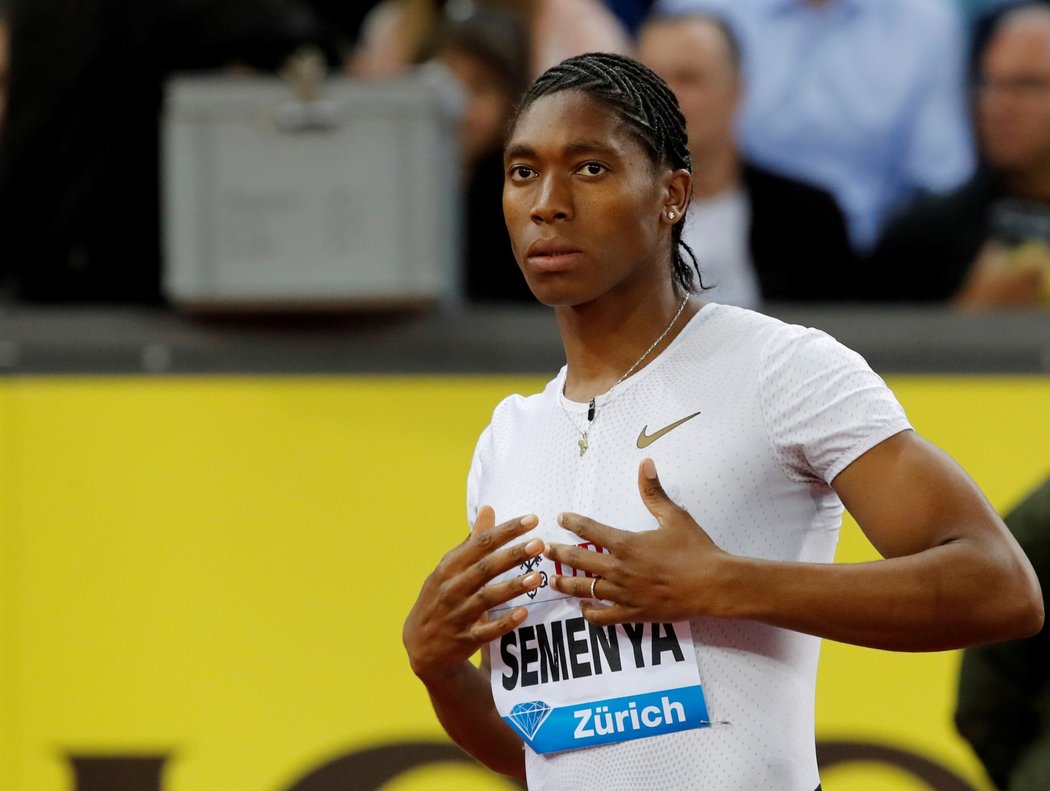 Dvojnásobná olympijská vítězka, atletka Caster Semenyaová