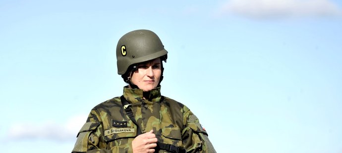 Česká oštěpařka Barbora Špotáková absolvovala vojenský výcvik