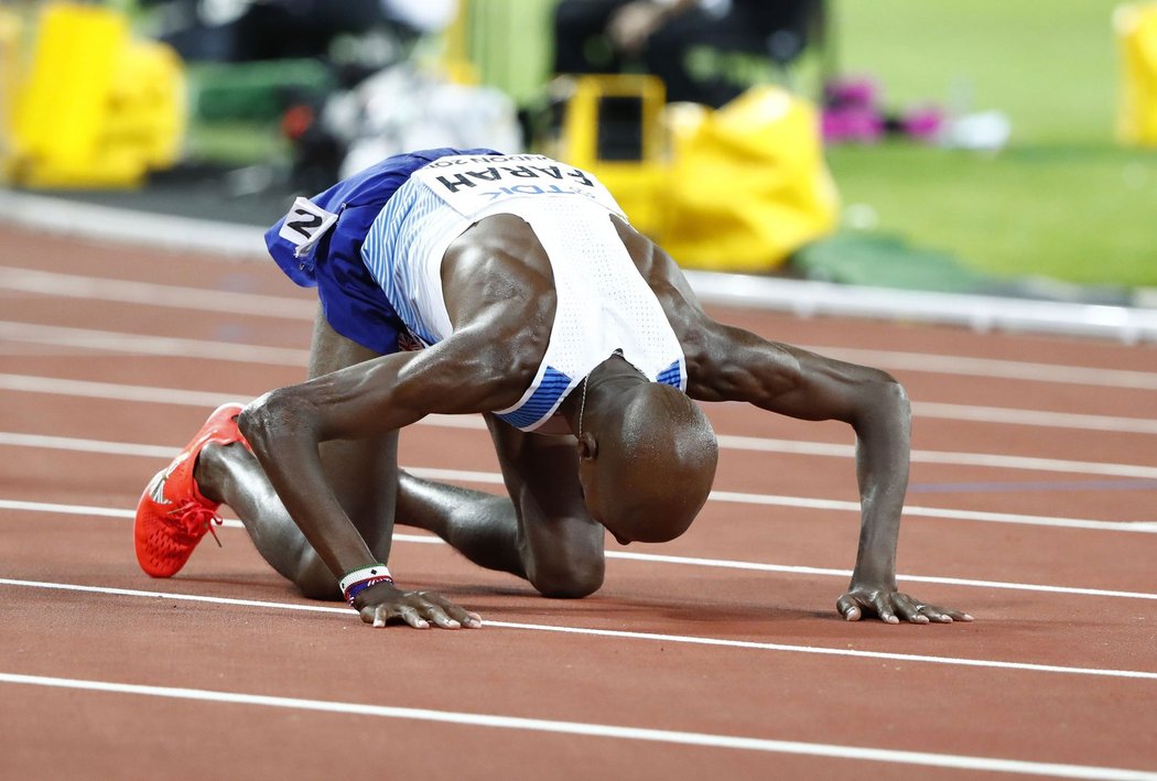 První zlato na atletickém MS v Londýně získal v běhu na 10 km Brit Mo Farah