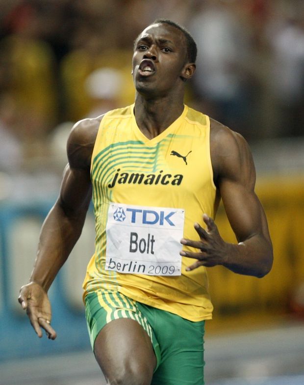 Jamajský sprinter Usain Bolt. Jamajský sprinter Usain Bolt.