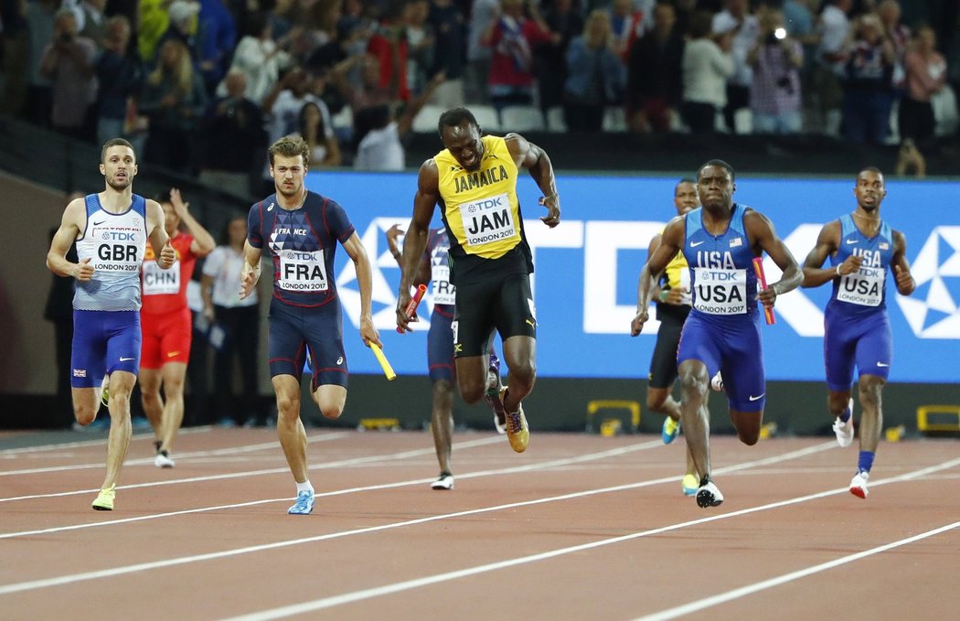 Usain Bolt poslední závod v kariéře nedoběhl kvůli zranění