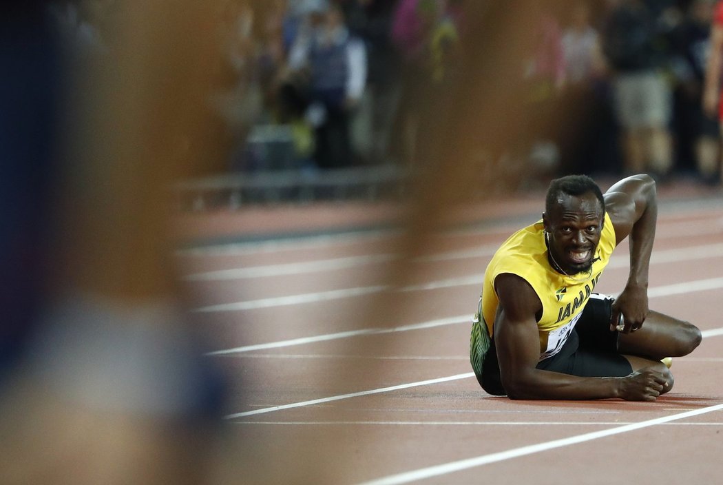 Zklamaný Usain Bolt, který nedoběhl poslední závod kariéry