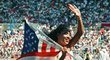 Legendární atletka z USA Florence Griffithová Joynerová v době, kdy překonávala světové rekordy na sprinterských tratích 