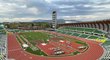 Rekonstruovaný stadion Hayward Field v americkém Eugene - dějiště MS v atletice 2022