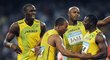 Jamajská štafeta z olympiády v Pekingu přišla o zlato kvůli dopingu Nesty Cartera (vpravo)