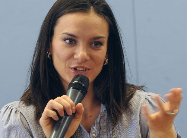 Jelena Isinbajevová v Praze Jelena Isinbajevová v Praze