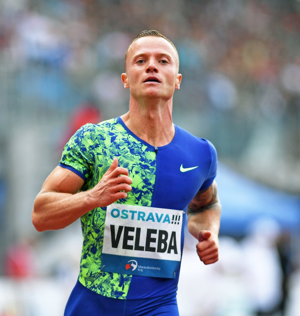 Český sprinter Jan Veleba