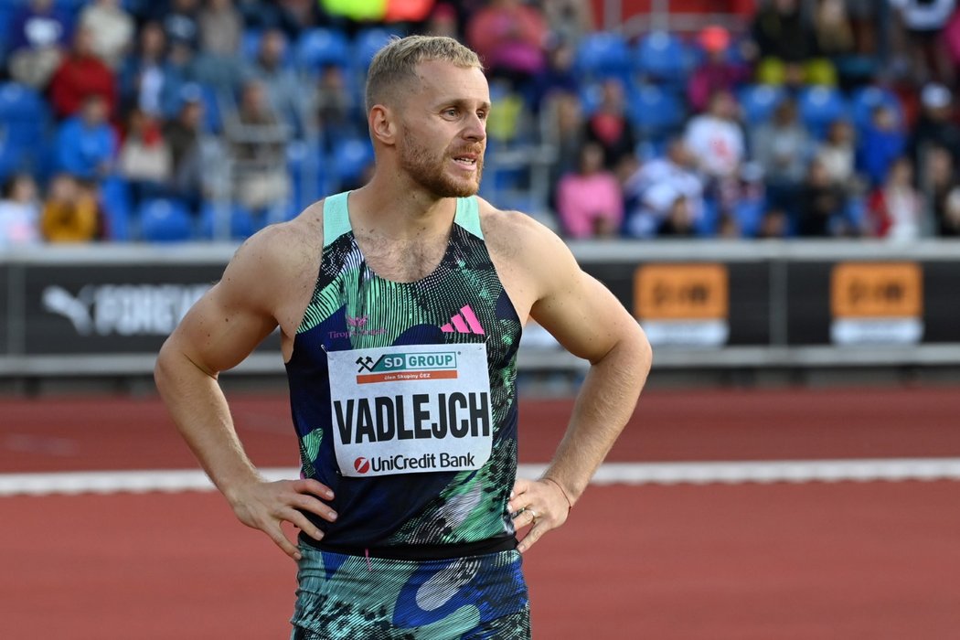 Jakub Vadlejch během závodu na Zlaté tretře