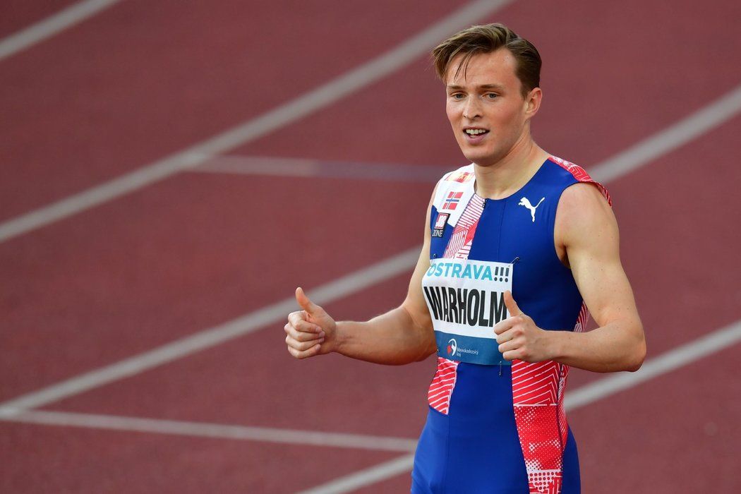 Karsten Warholm vyhrál na Zlaté tretře v Ostravě závod na 400 m překážek