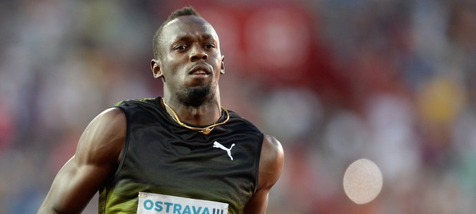 Usain Bolt při svém posledním startu na Zlaté tretře