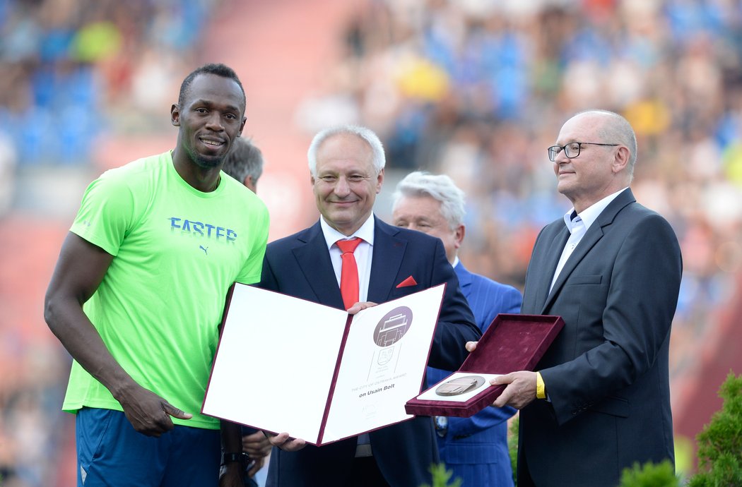 Usain Bolt dostal čestné uznání města Ostravy