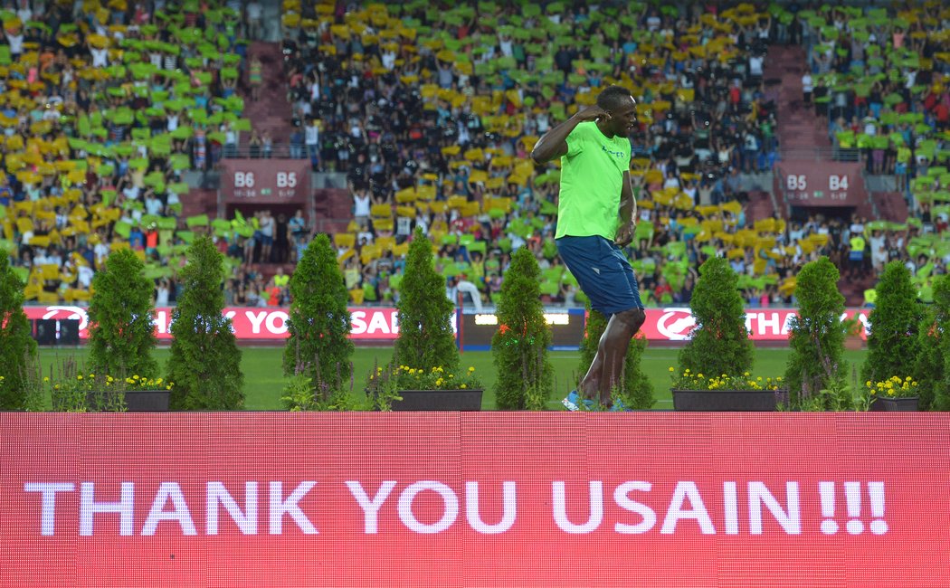 Ostravským fanouškům Usain Bolt na rozloučenou i zatancoval