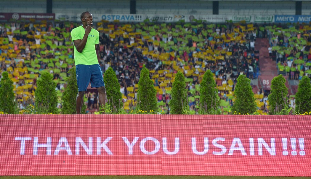 Usain Bolt si užívá loučení s fanoušky na Zlaté tretře