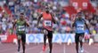 Jamajský sprinter Usain Bolt na trati 100 metrů na Zlaté tretře