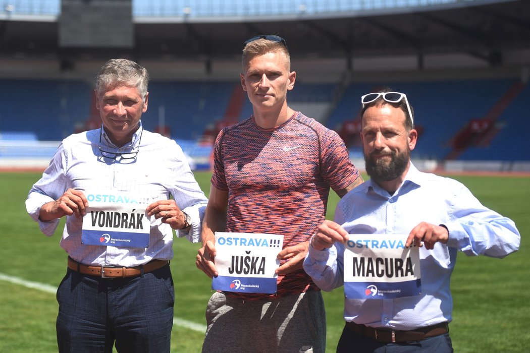 V areálu Městského stadionu Ostrava se konala tisková konference k 57. ročníku atletického mítinku Zlatá tretra Ostrava