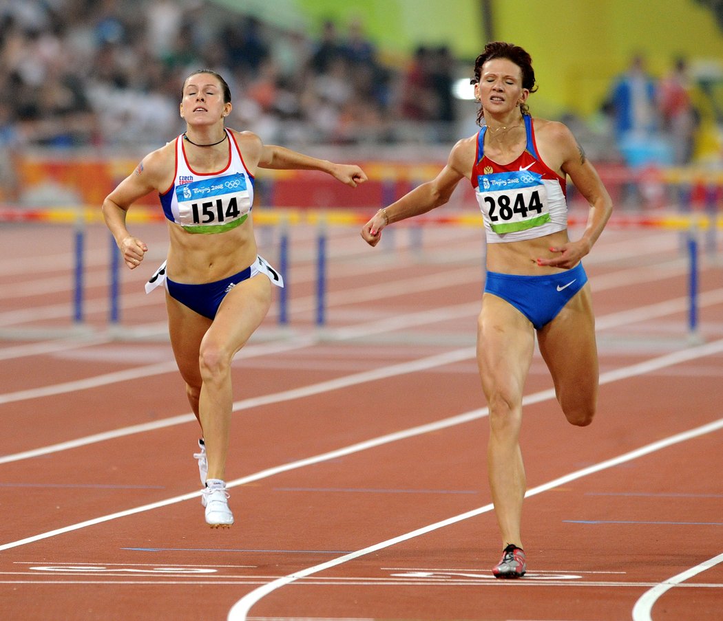 2008. Hejnová na olympiádě v Pekingu soupeřila i s Jekatěrinou Bikertovou.