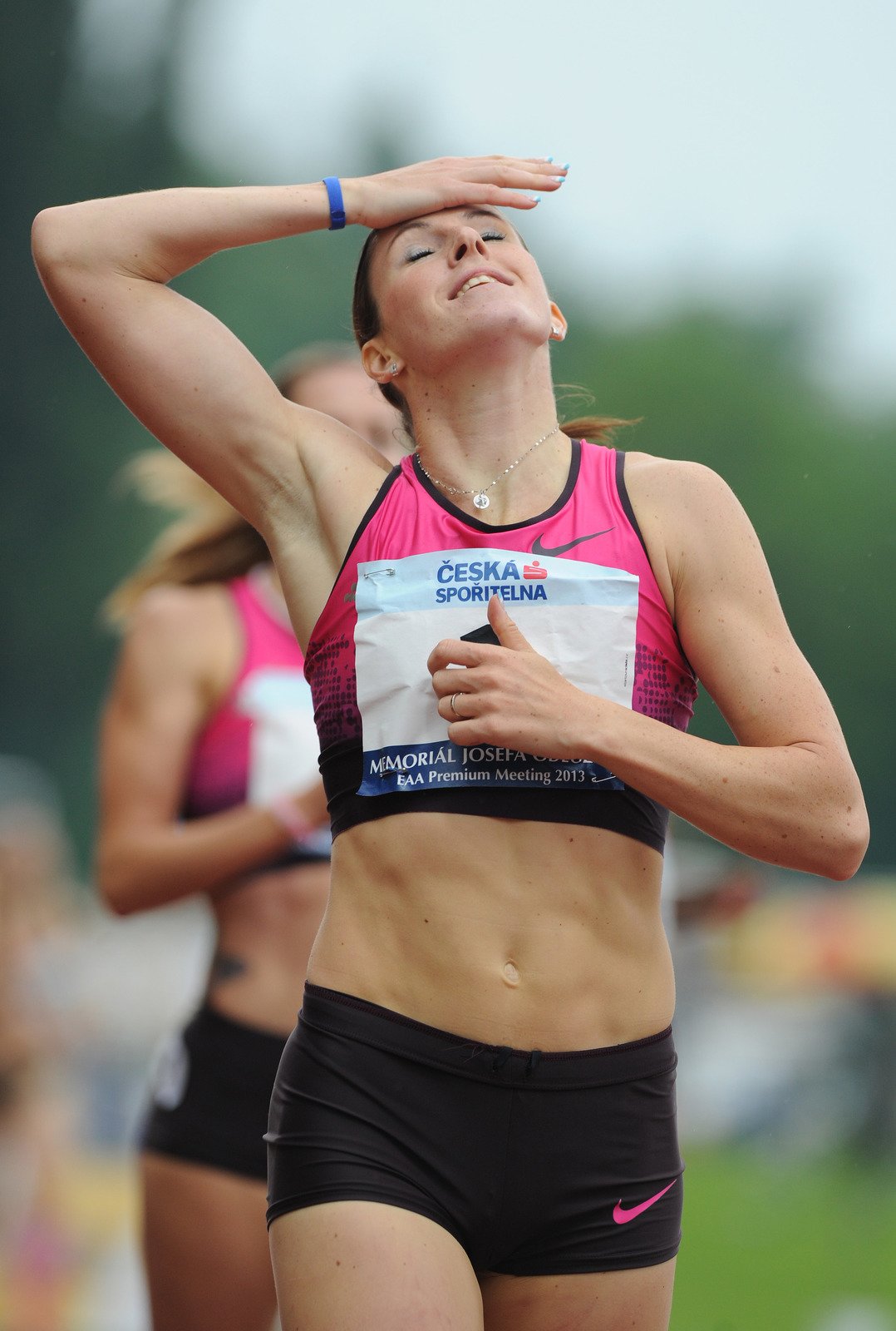 2013. Zuzana Hejnová v cíli na Odložilově memoriálu.