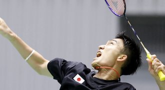 Trest za hazard, pak vážná nehoda. Japonec teď chce v badmintonu zlato