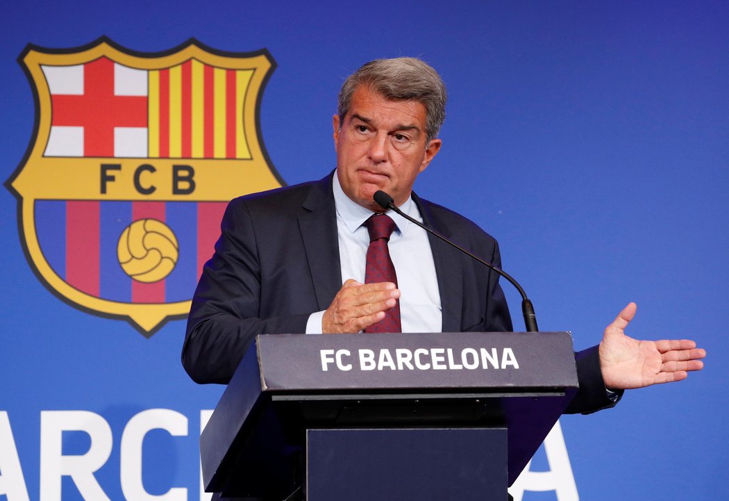 Šéf Barcelony Joan Laporta