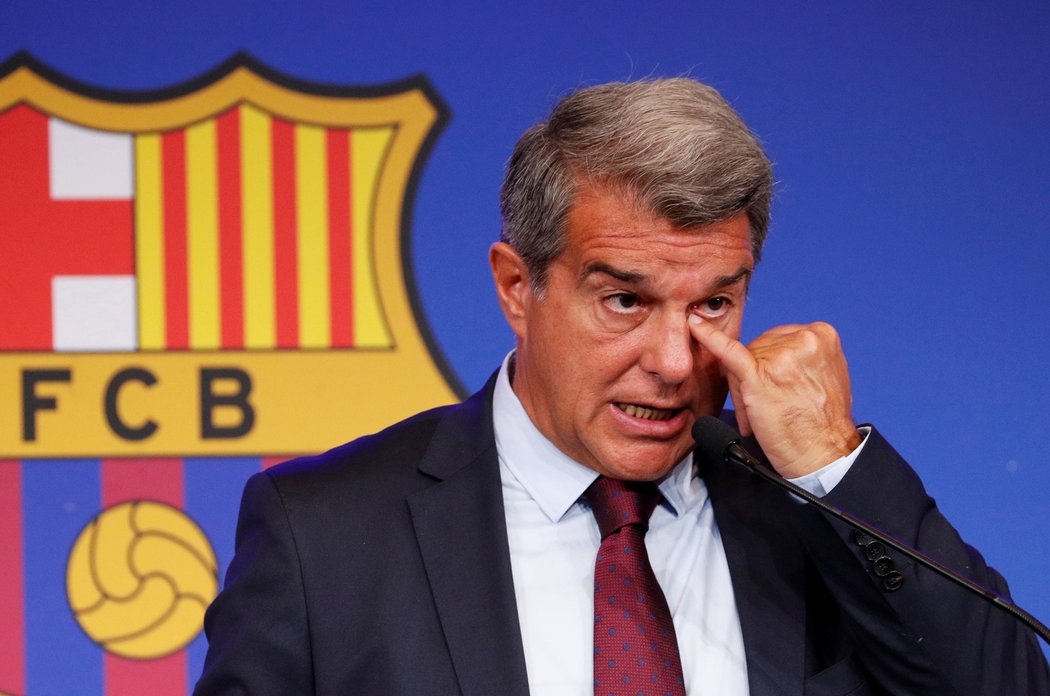 Šéf Barcelony Joan Laporta