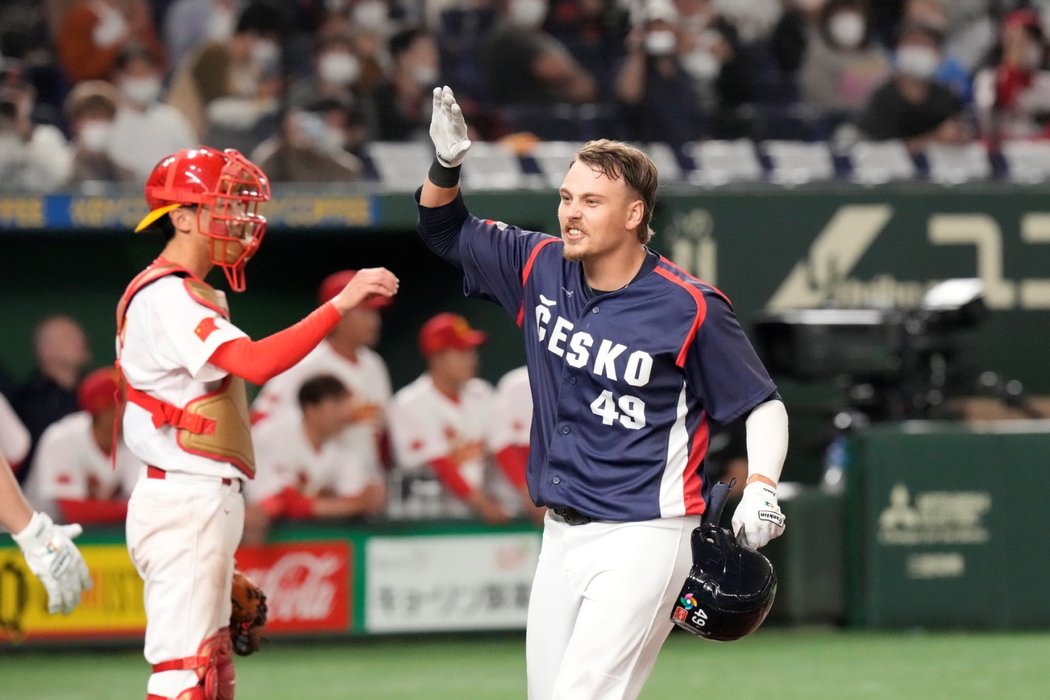 Čeští baseballisté slaví v zápase s Čínou