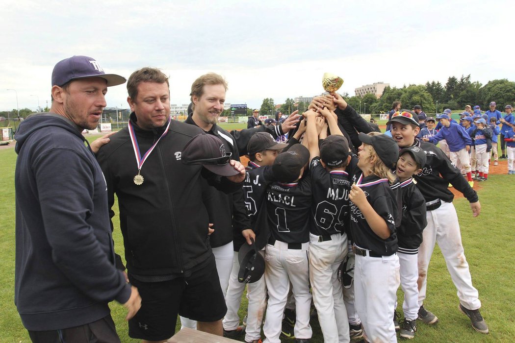 Vítězný tým baseballistů Draků Brno