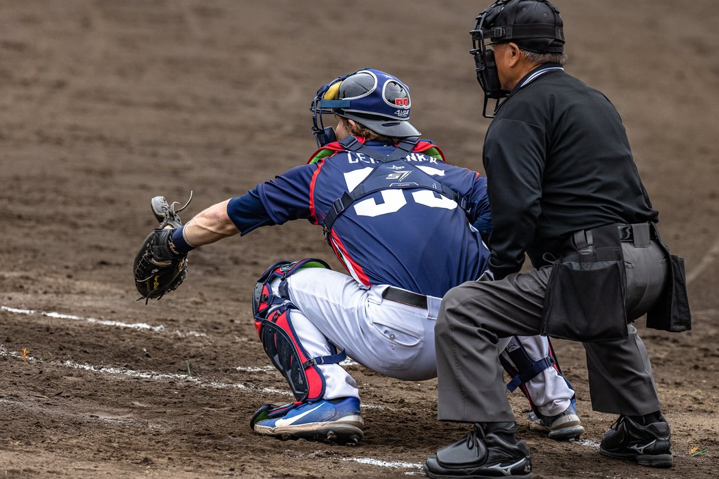 Martin Červenka v jednom z přípravných zápasů před World Baseball Classic