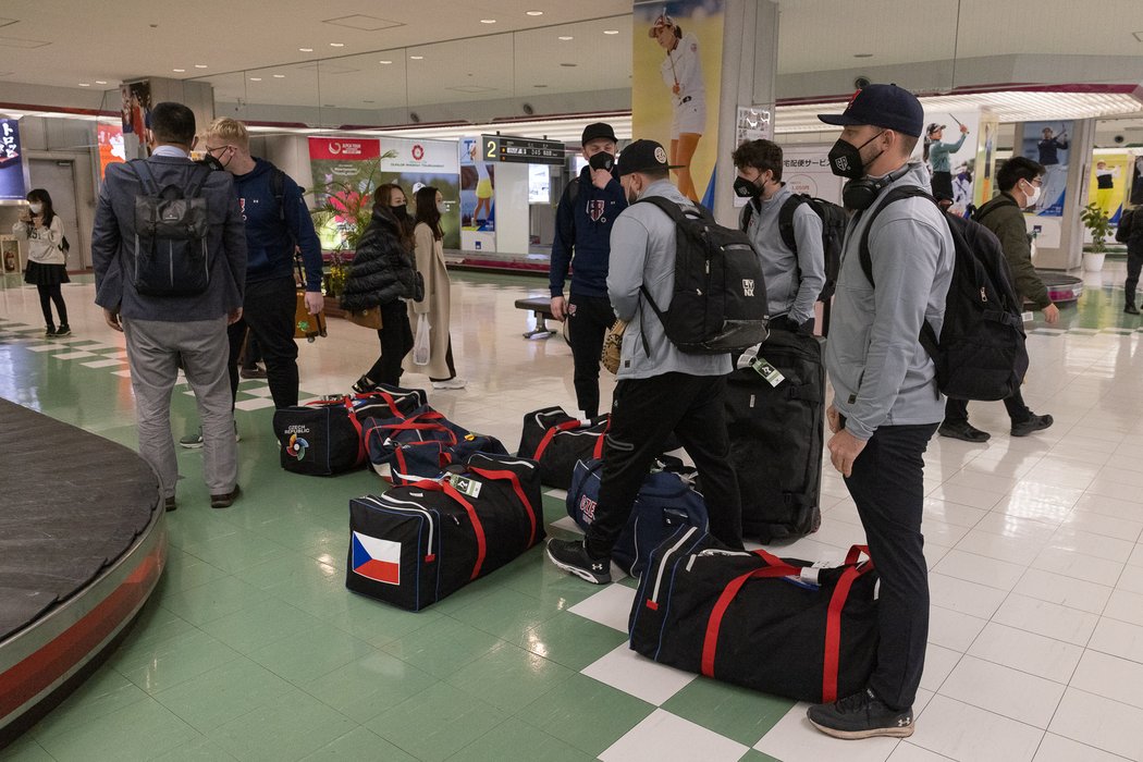 Čeští baseballisté po příletu do Japonska na WBC