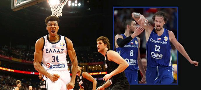 České basketbalisty čeká hvězdný protivník, v řeckém dresu na světovém šampionátu hraje nejlepší hráč NBA Giannis Antetokounmpo
