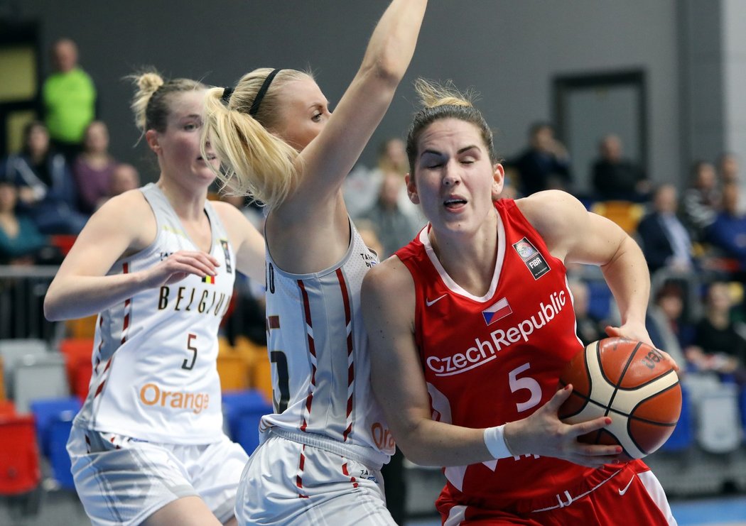Kvalifikační utkání basketbalistek mezi Češkami a Belgičankami o mistrovství Evropy 2019