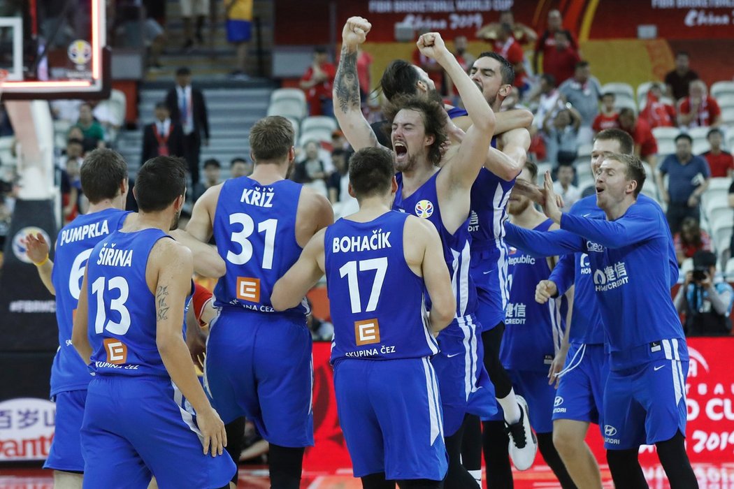 Čeští basketbalisté se probojovali do čtvrtfinále mistrovství světa